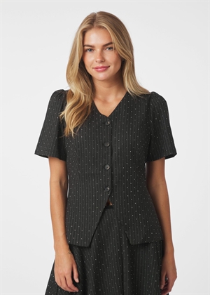 Jules B Pinstripe bluse Antracit Neo Noir 